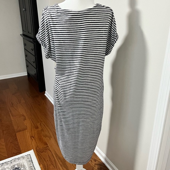 GAP Soft-Spun Midi T-Shirt Twist-Knot Dress - Picture 4 of 6